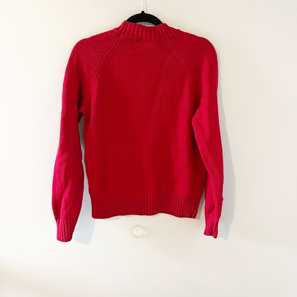 Vintage Ralph Lauren red American flag knit sweater fits like medium - Picture 2 of 9